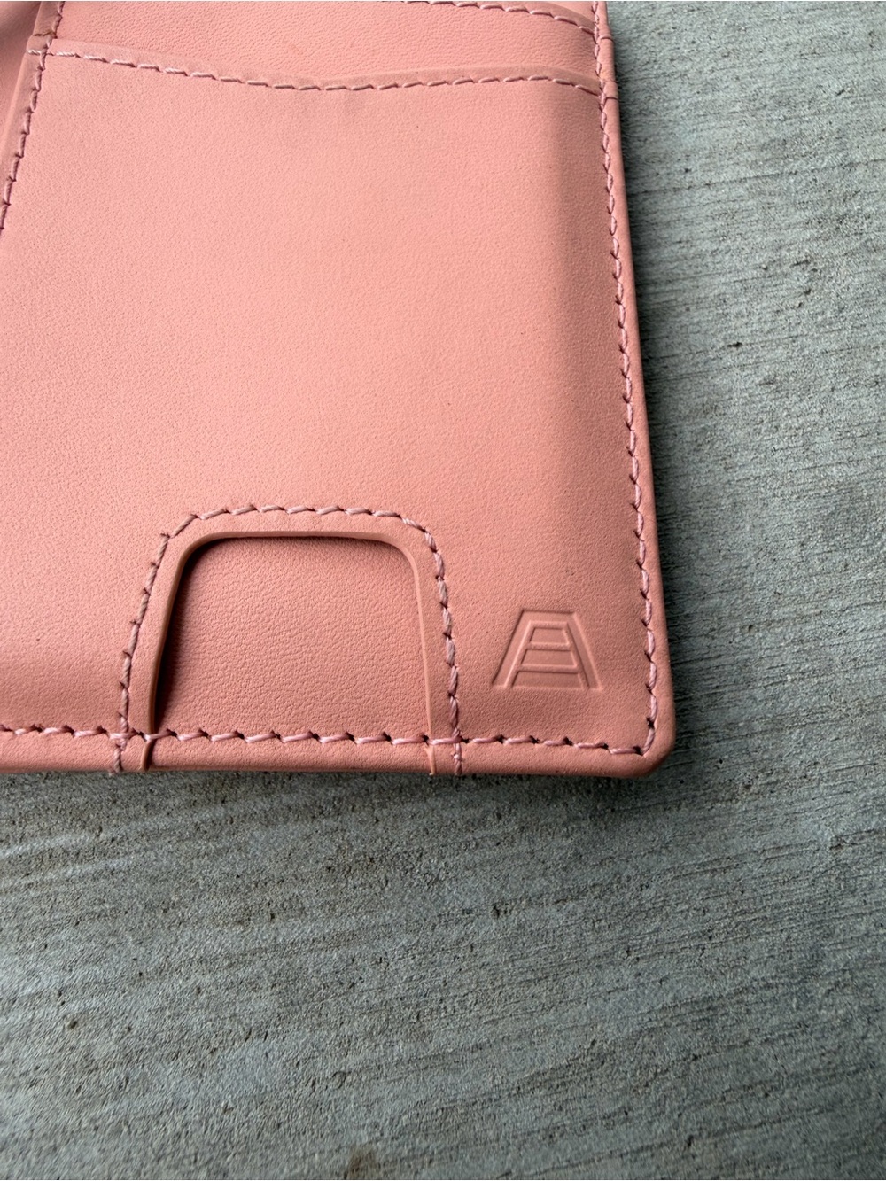 Soft Pink Wristlet Card Case with Strap - Women’s Clutch - Picture 3 of 3